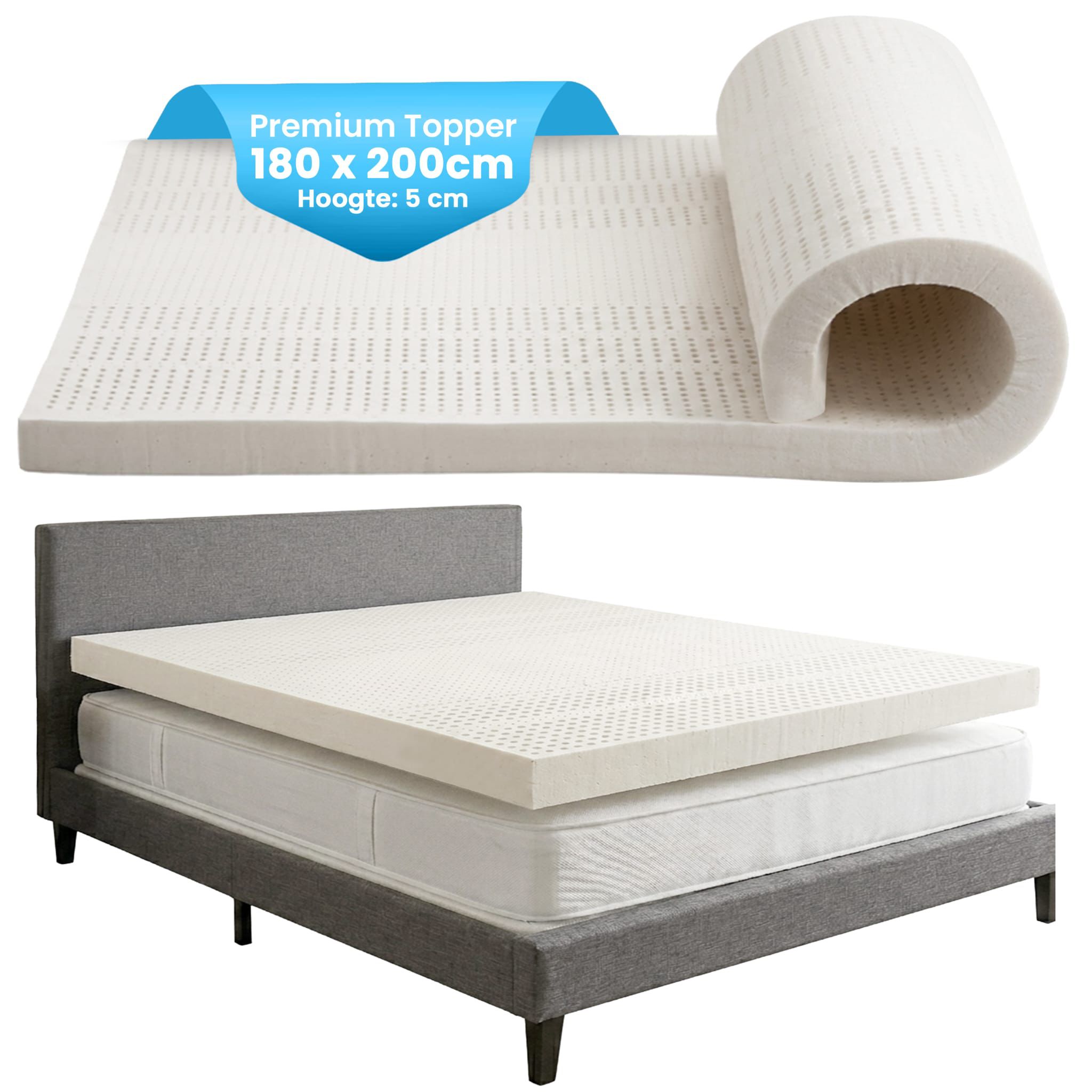 Kingsize Latex Matras Topper